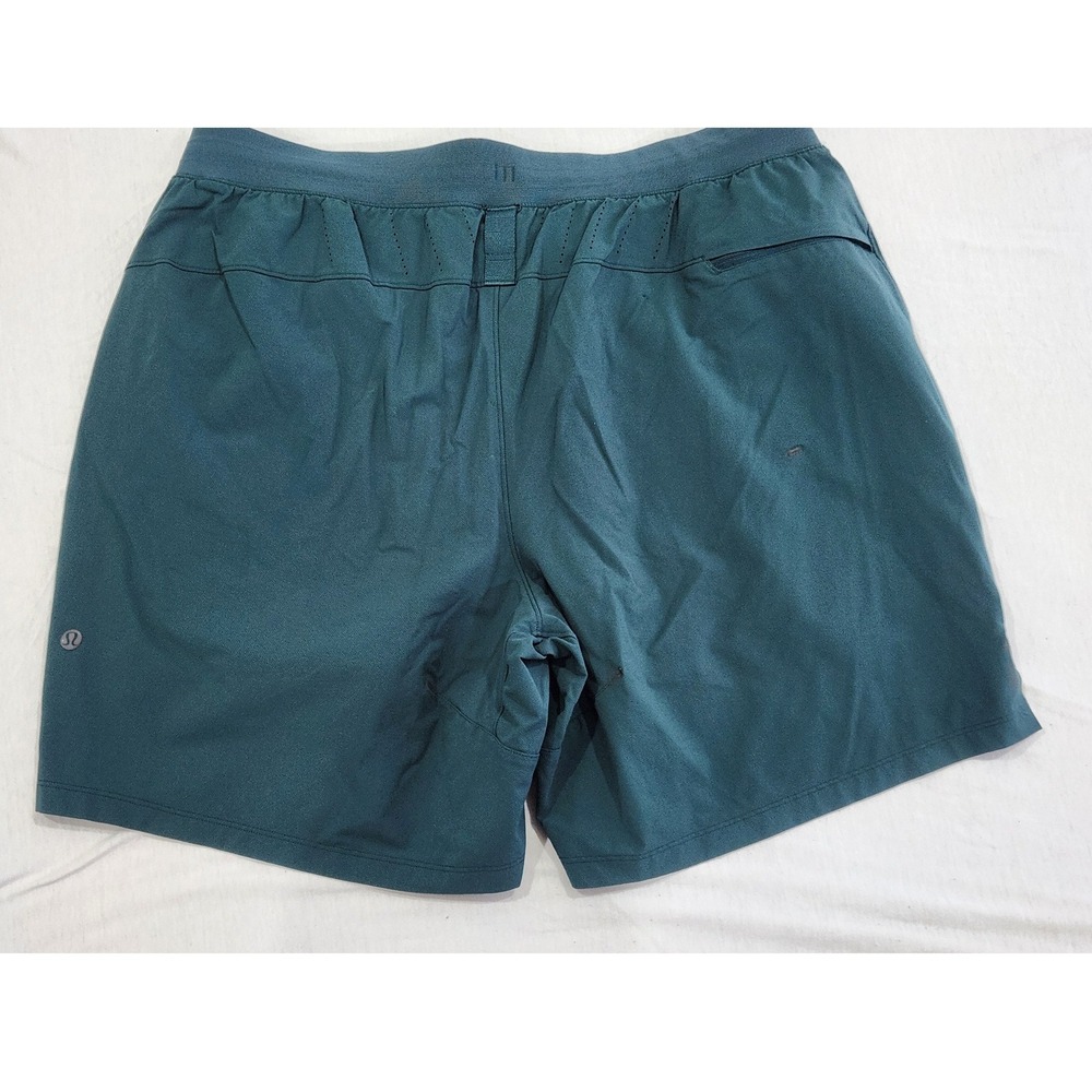 Lululemon Pace Breaker 7 Inch Shorts Mens Teal Green  Running Training XL - Picture 2 of 6